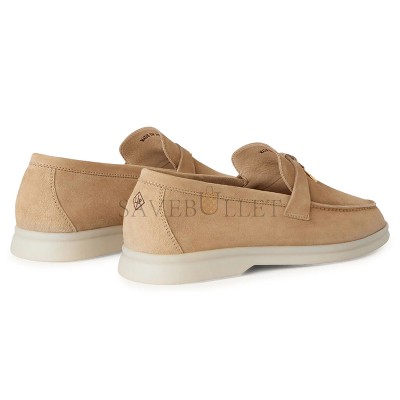 LORO PIANA SUMMER CHARMS SUEDE SANDSTONE LOAFERS FAE5444 LORO PIANA SUMMER CHARMS SUEDE SANDSTONE LOAFERS FAE5444